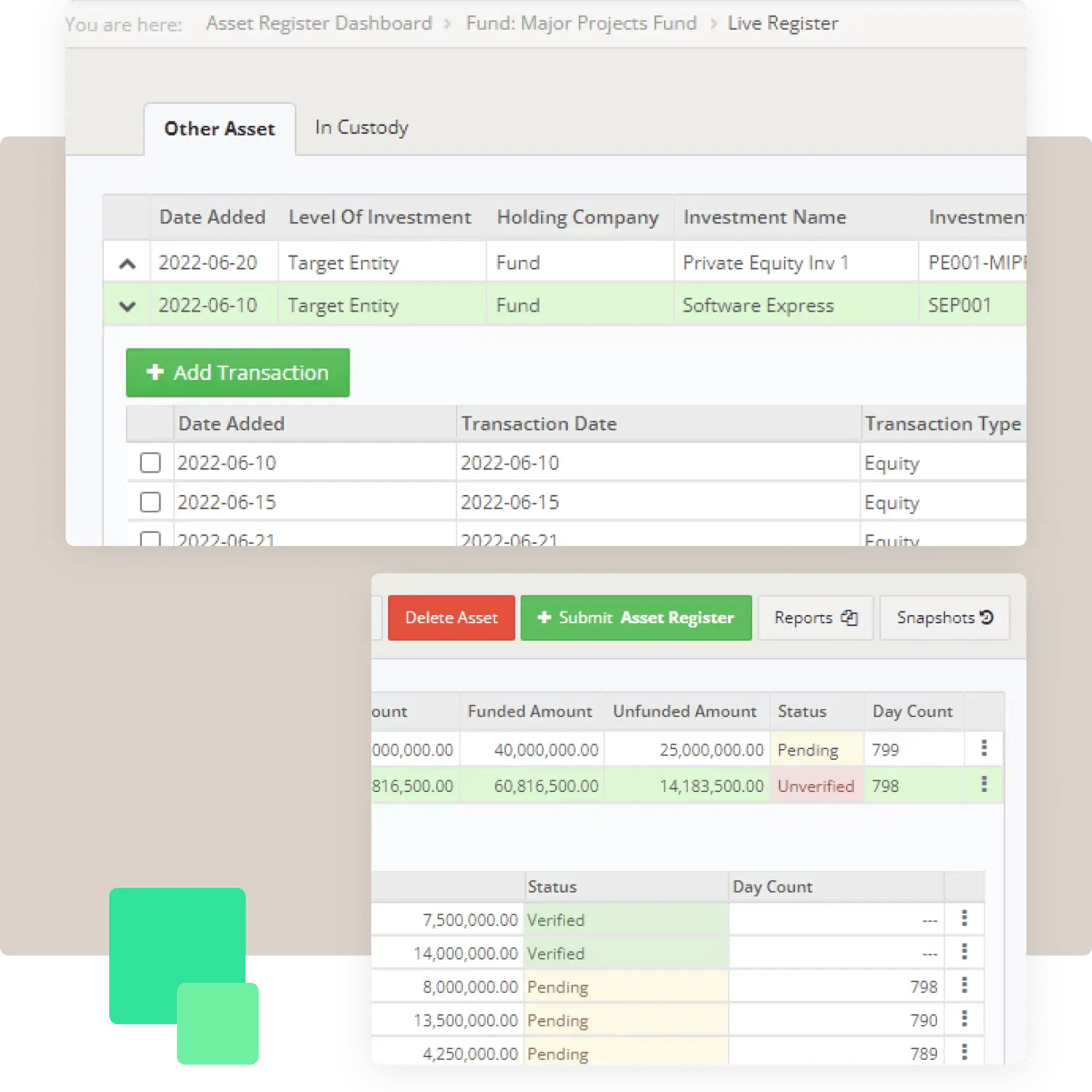 Asset Register