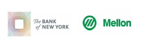 Bank of New York and Mellon Logos